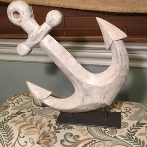 Rough Wood Anchor Decor!!